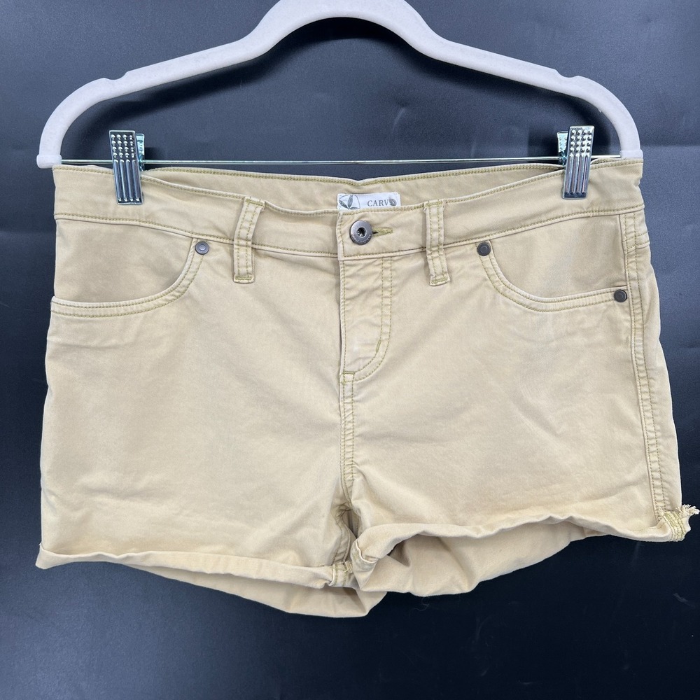 Carve Designs khaki stretch classic shorts outdoor camp low rise casual 4